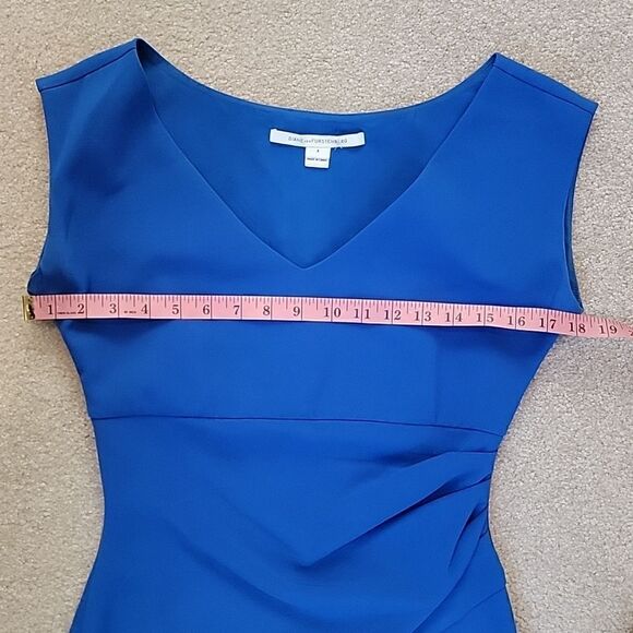 Diane Von Furstenberg royal blue sheath dresss - Picture 3 of 10